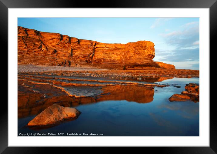 Nash Point, Glamorgan Heitage Coast, South Wales Framed Mounted Print by Geraint Tellem ARPS