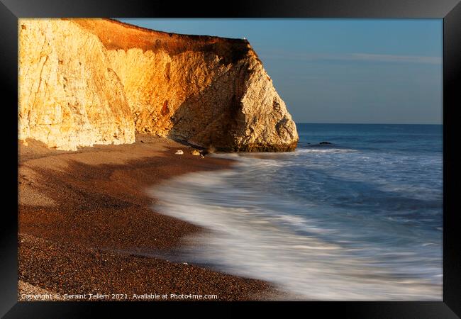 Freshwater Bay, Isle of Wight, UK Framed Print by Geraint Tellem ARPS