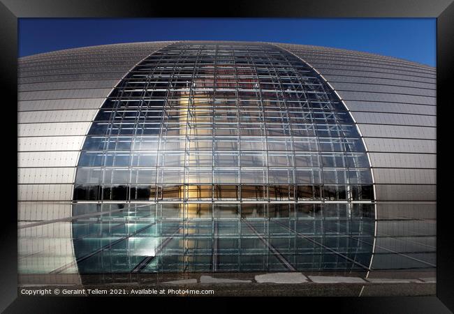 National Centre for the Performing Arts, Beijing, China Framed Print by Geraint Tellem ARPS