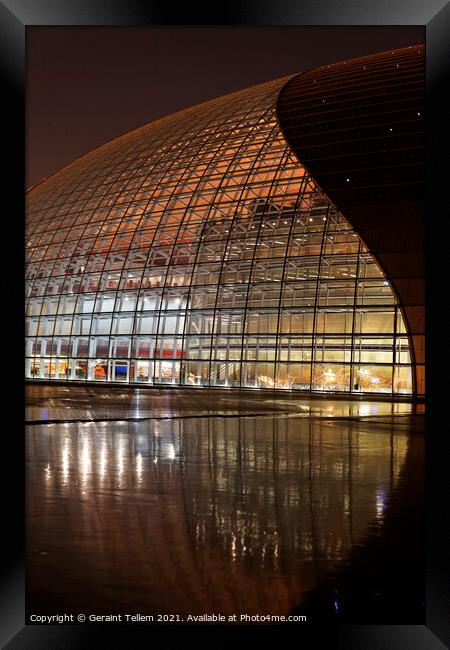 National Centre for The Performing Arts, Beijing, China Framed Print by Geraint Tellem ARPS