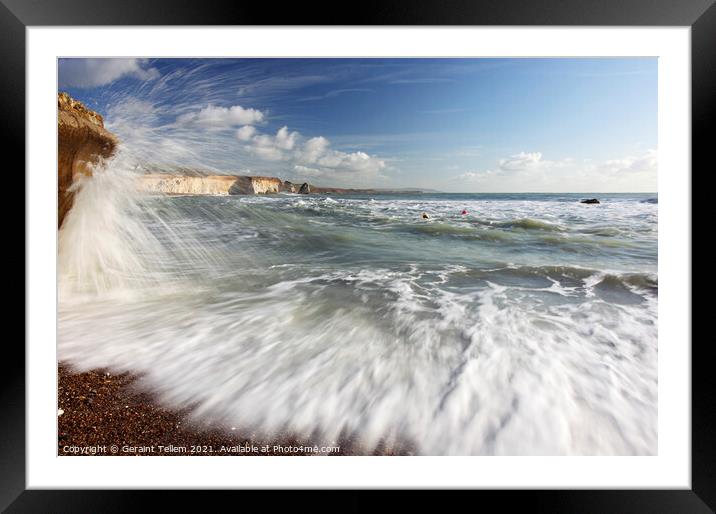 Freshwater Bay, Isle of Wight, UK Framed Mounted Print by Geraint Tellem ARPS