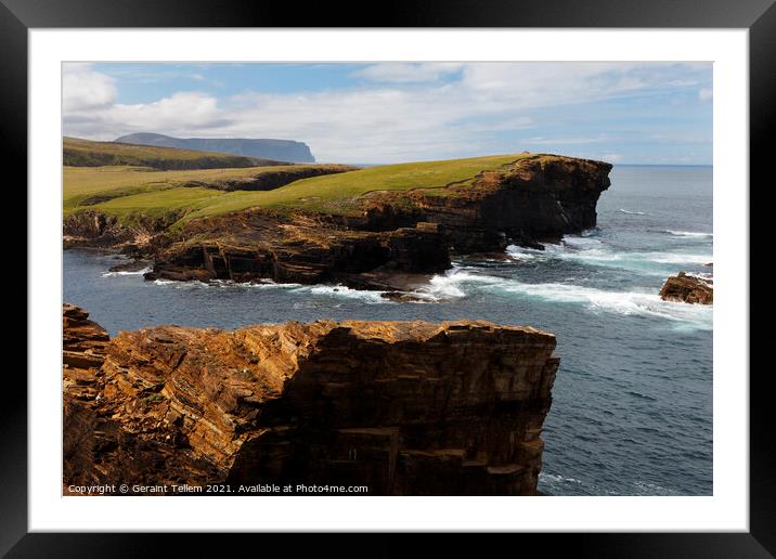 Yesnaby, West Mainland, Orkney Islands, UK Framed Mounted Print by Geraint Tellem ARPS