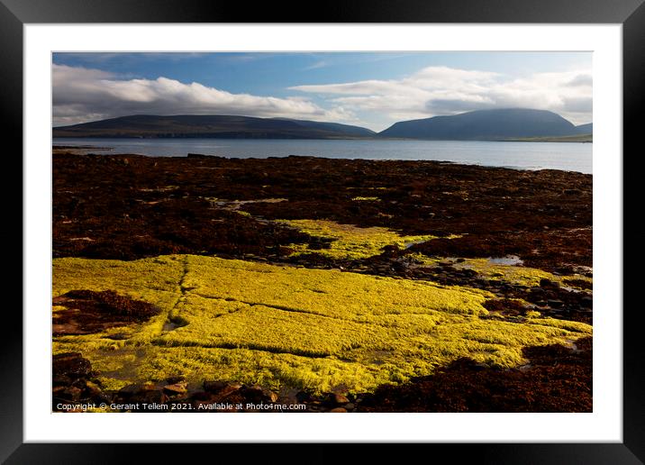 The coast of Hoy from Petertown, near Stromness, Mainland, Orkney, UK Framed Mounted Print by Geraint Tellem ARPS