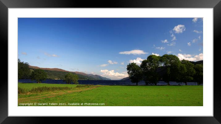 Loch Ness from Fort Augustus, Scotland Framed Mounted Print by Geraint Tellem ARPS