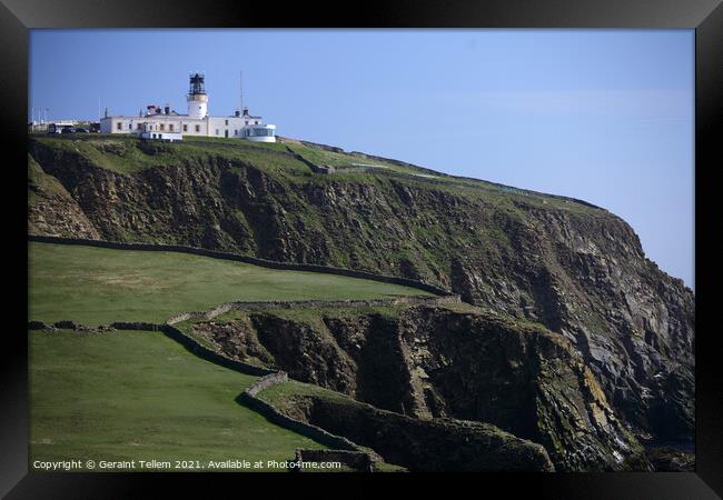 Sumburgh Head and Lighthouse, Mainland, Shetland, Scotland Framed Print by Geraint Tellem ARPS