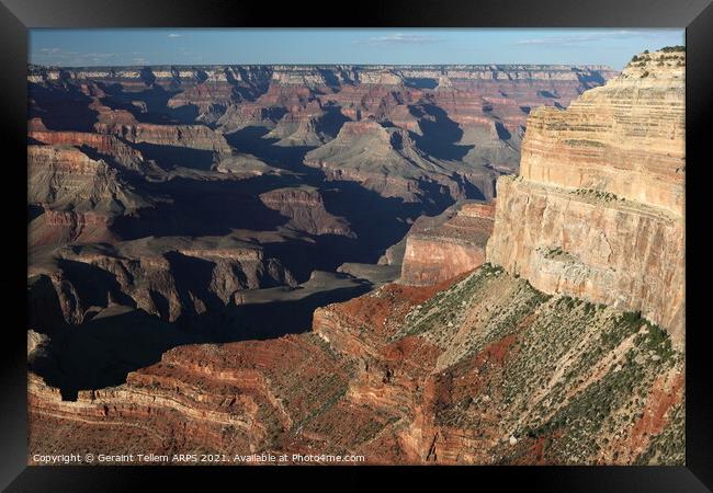 Grand Canyon from South Rim, Arizona, USA Framed Print by Geraint Tellem ARPS