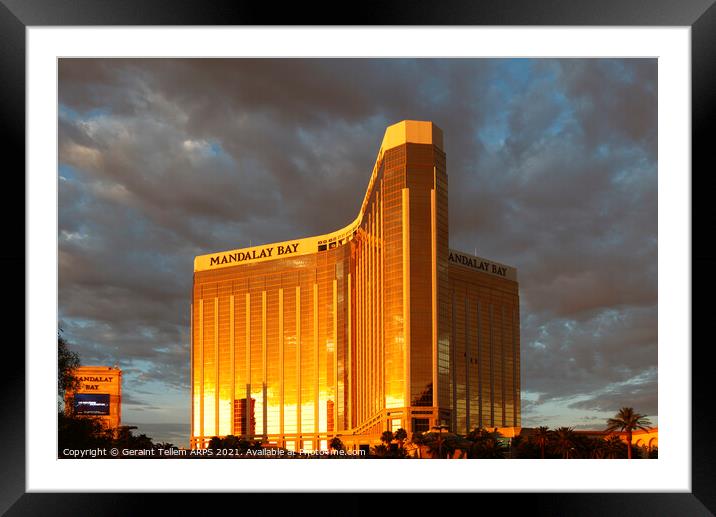 Mandalay Bay Hotel and Casino, Las Vegas, Nevada,  Framed Mounted Print by Geraint Tellem ARPS