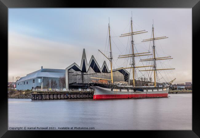 Tall Ship and the Transport Museum Framed Print by Kamal Purewall