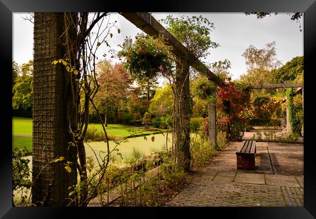 Queen's Park Patio Framed Print by Reidy's Photos