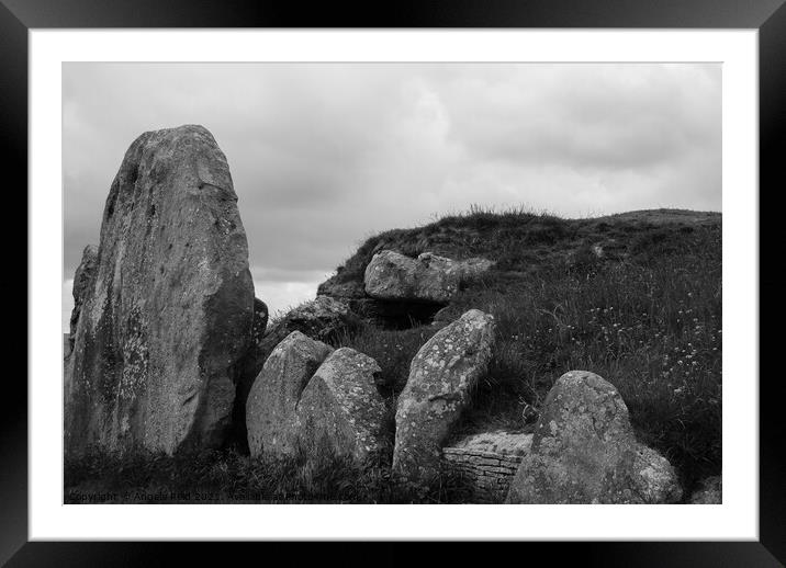 West Kennet Long Barrow Framed Mounted Print by Reidy's Photos