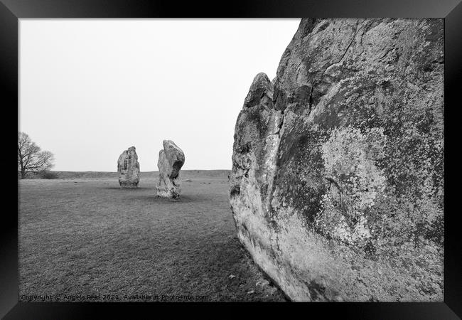 Black and White Avebury Framed Print by Reidy's Photos