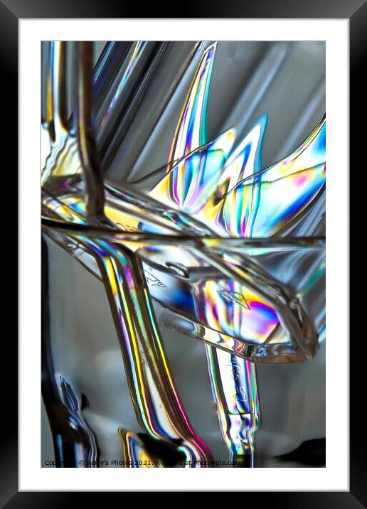 Light Refraction Plastic Framed Mounted Print by Reidy's Photos