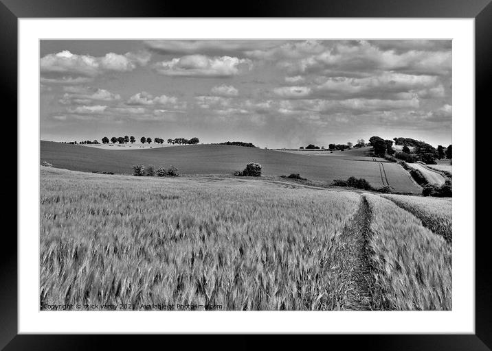  The humpy field. Framed Mounted Print by mick vardy