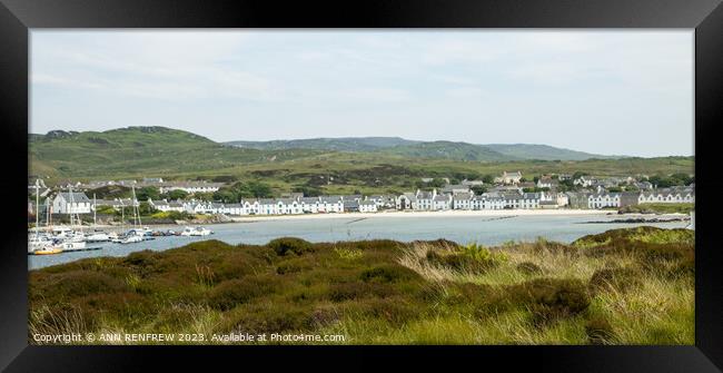 A fine view across the bay.  Framed Print by ANN RENFREW