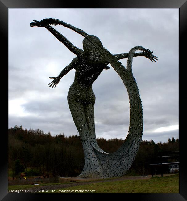 Arria - The Angel of the Nauld Framed Print by ANN RENFREW