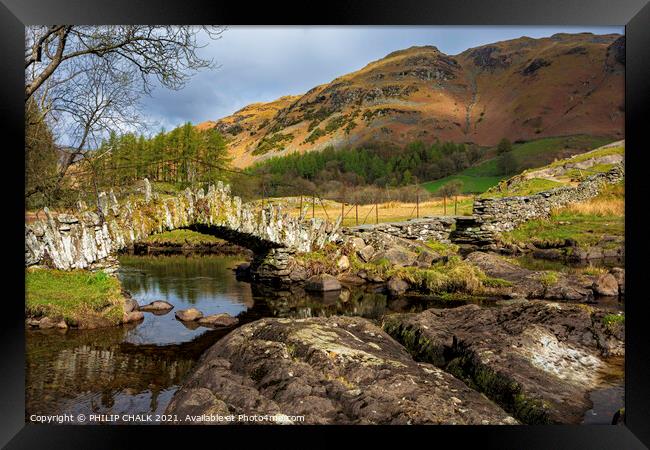 Slaters bridge in the lake district Cumbria 544 Framed Print by PHILIP CHALK