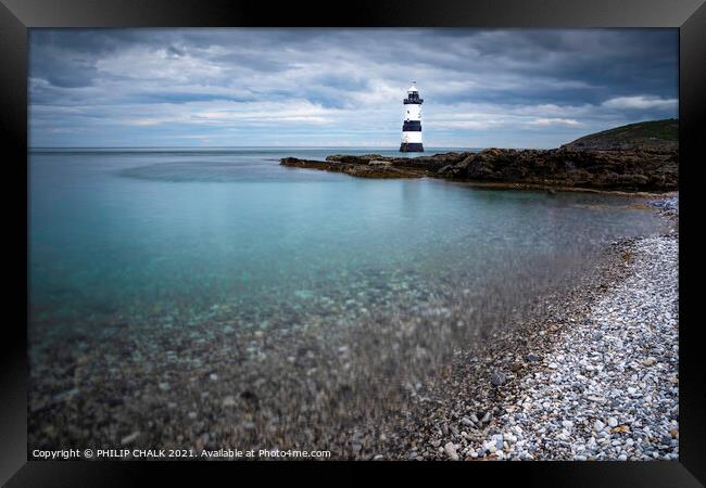 Penmon point lighthouse on Anglesey Wales 569 Framed Print by PHILIP CHALK