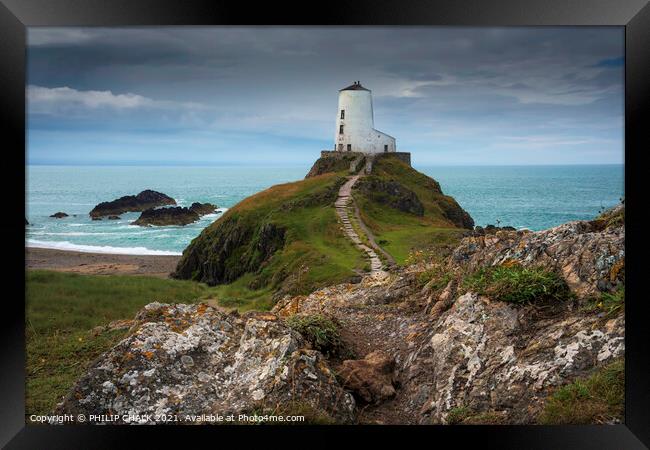 Tyr Mawr lighthouse Anglesey Wales 596 Framed Print by PHILIP CHALK