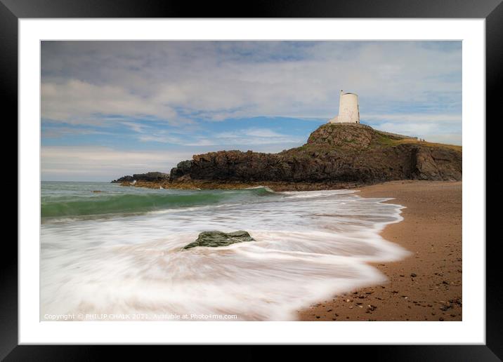 Welsh beach scene 597 Framed Mounted Print by PHILIP CHALK