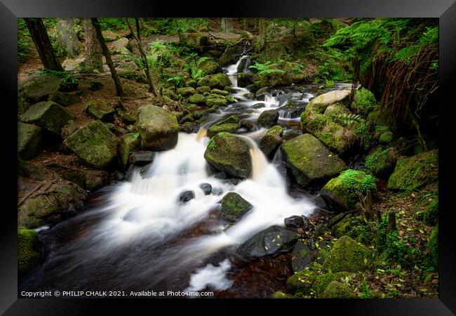 Wyming brook in the Peak district 629 Framed Print by PHILIP CHALK