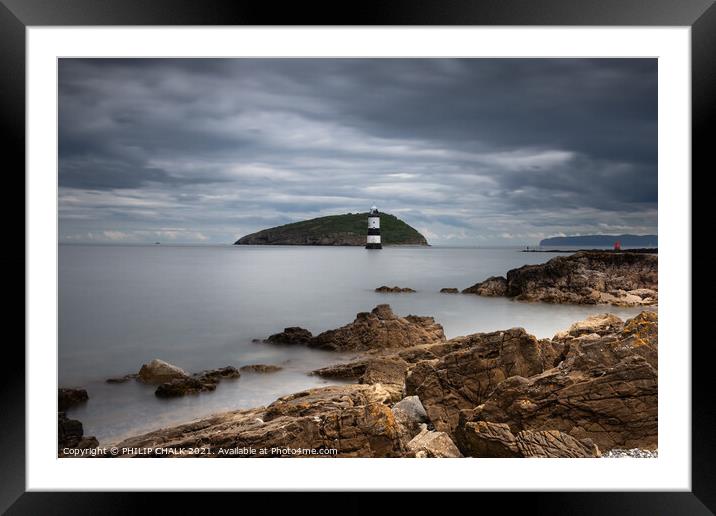 Anglesey lighthouse 644  Framed Mounted Print by PHILIP CHALK