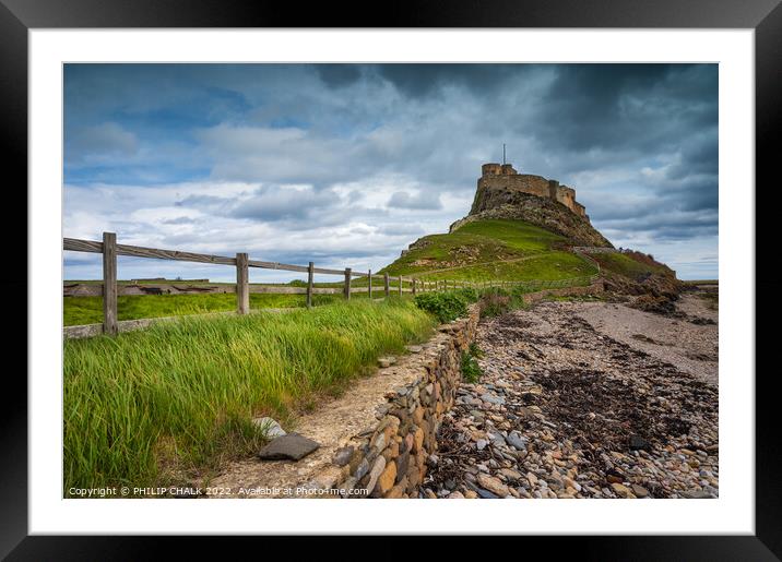 Holy island Northumberland  731 Framed Mounted Print by PHILIP CHALK