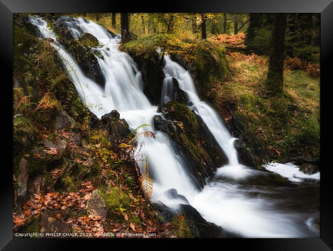 Tarn Howes waterfall 842  Framed Print by PHILIP CHALK