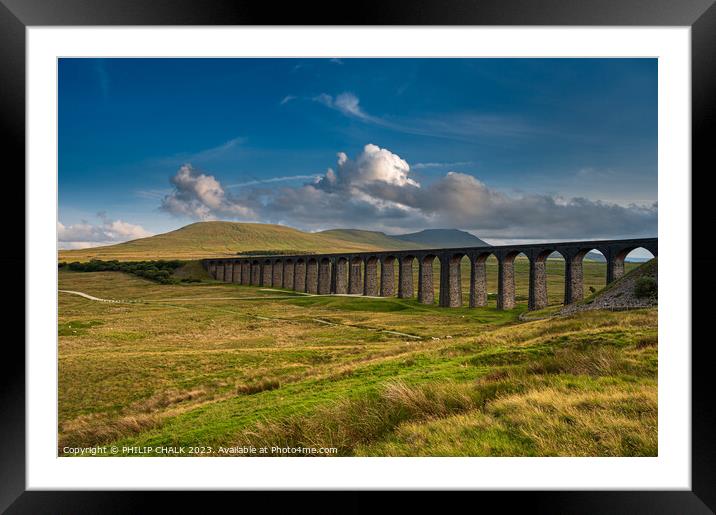 The awesome Ribblehead viaduct 914  Framed Mounted Print by PHILIP CHALK