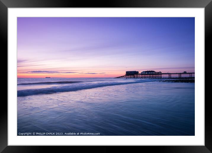 Cromer pier sunrise 922 Framed Mounted Print by PHILIP CHALK