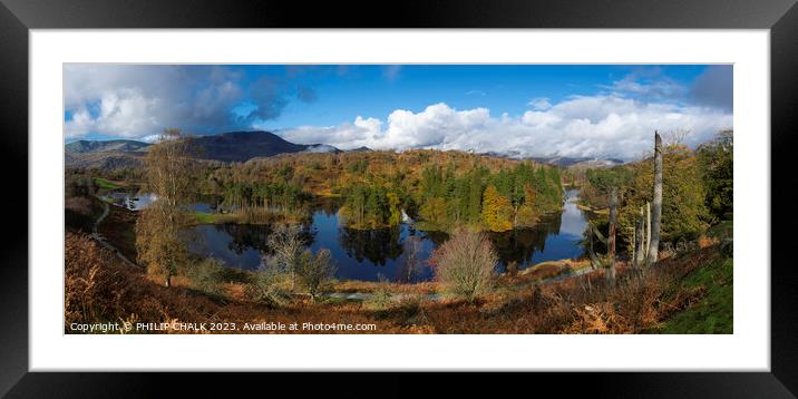 Tarn Howes pano 974 Framed Mounted Print by PHILIP CHALK