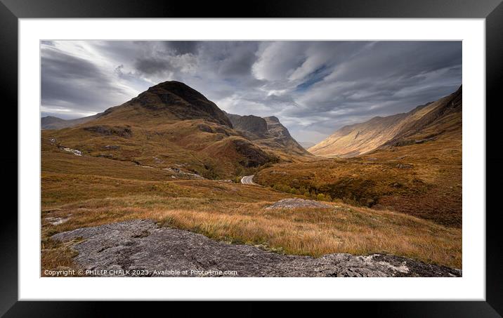 The 3 sisters of Glencoe 999 Framed Mounted Print by PHILIP CHALK