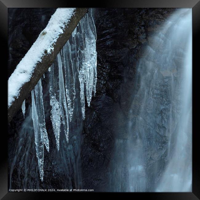 Icicles 1050 Framed Print by PHILIP CHALK