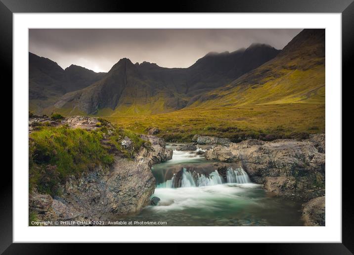 Fairy pools on the Isle of Skye 41 Framed Mounted Print by PHILIP CHALK