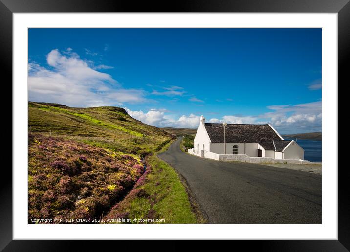 White house on the Isle Of Skye 44 Framed Mounted Print by PHILIP CHALK