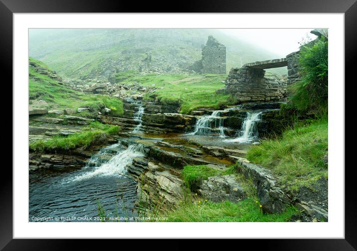 Gunnerside Gill lead mine in the Yorkshire dales 49 Framed Mounted Print by PHILIP CHALK