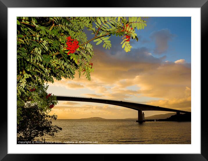 Bridge over to Skye 84 Framed Mounted Print by PHILIP CHALK