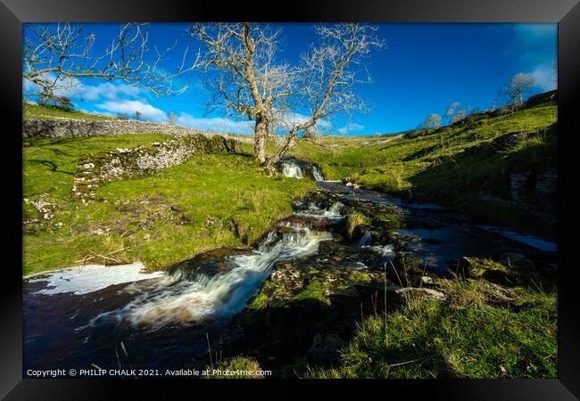 Cray beck in the Yorkshire dales 167 Framed Print by PHILIP CHALK