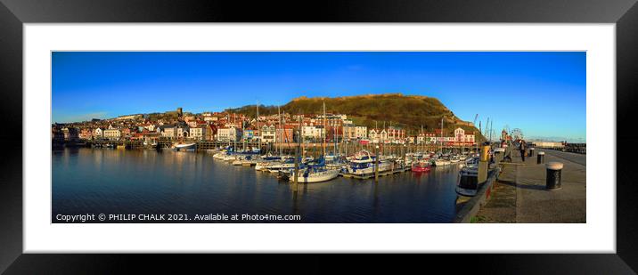 Scarborough harbour 247 Framed Mounted Print by PHILIP CHALK