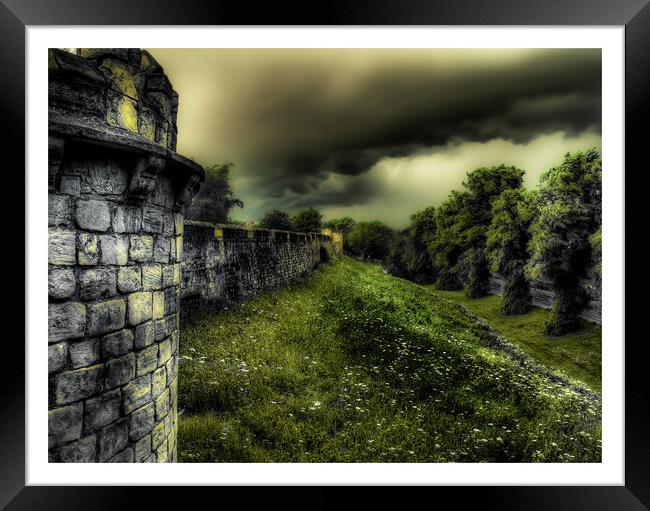 Surreal medieval York with the bar walls267  Framed Print by PHILIP CHALK