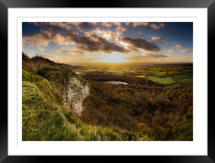 Sutton bank  sunset Yorkshire 273 Framed Mounted Print by PHILIP CHALK