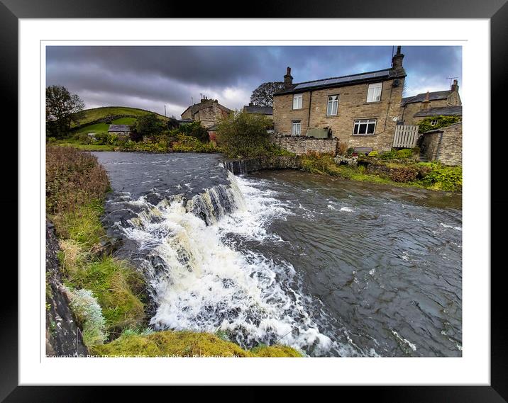 Gayle beck near Hawes in the Yorkshire dales 362  Framed Mounted Print by PHILIP CHALK