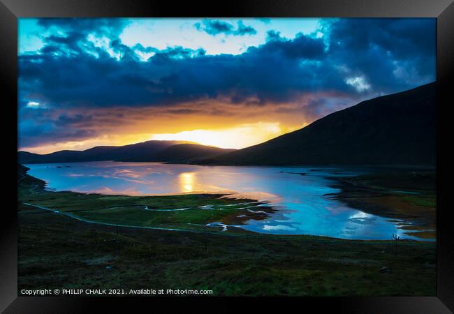 Isle of Skye sunset 438  Framed Print by PHILIP CHALK