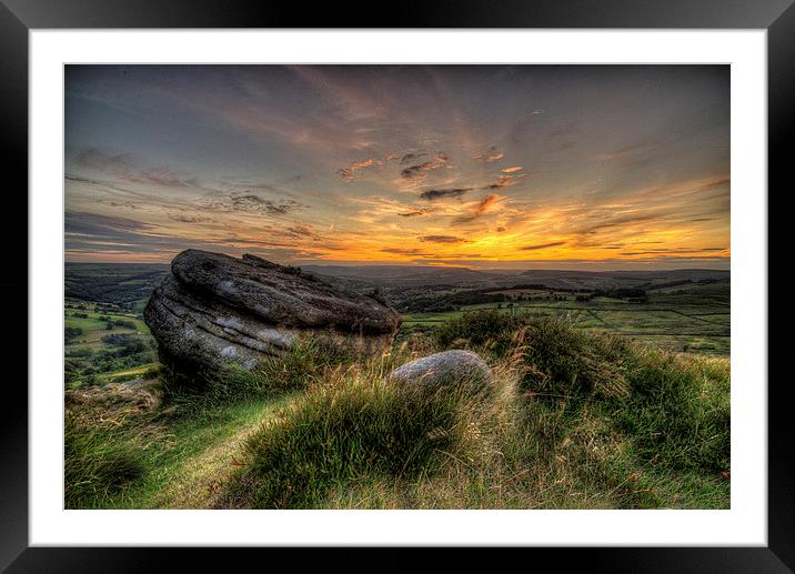 Looking over the Hope Valley Framed Mounted Print by Jeni Harney