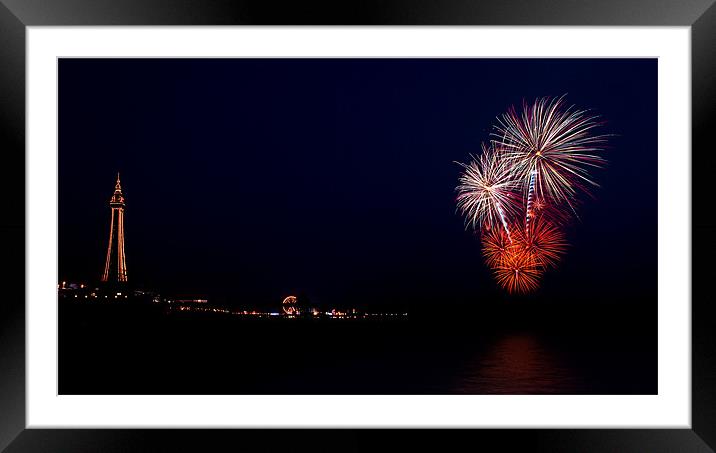 Blackpool by Night Framed Mounted Print by Jeni Harney