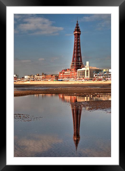 Blackpool Tower Framed Mounted Print by Jeni Harney