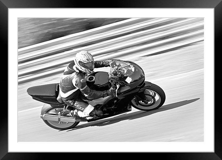 Racing Speed Framed Mounted Print by Jeni Harney