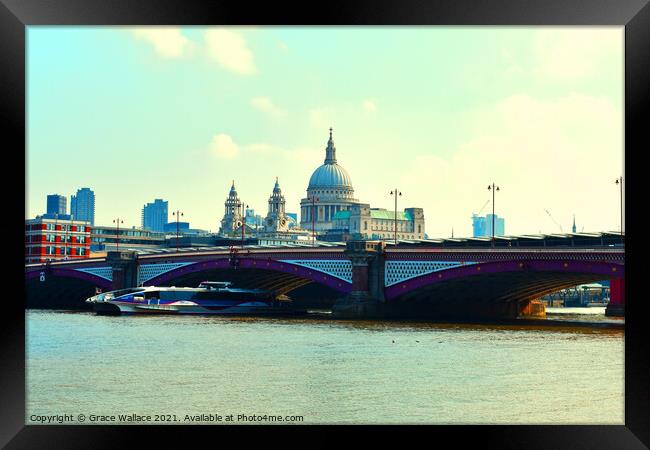 London Summer Framed Print by Grace Wallace