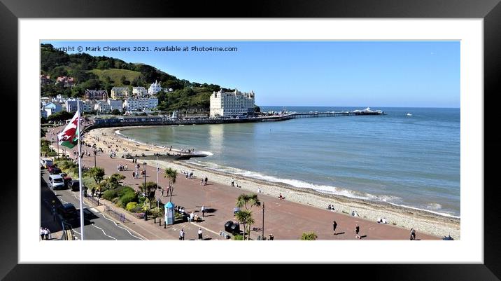 Majestic Llandudno Pier Framed Mounted Print by Mark Chesters
