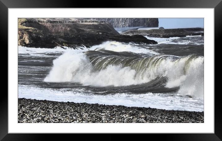 Majestic Ocean Waves Framed Mounted Print by Mark Chesters