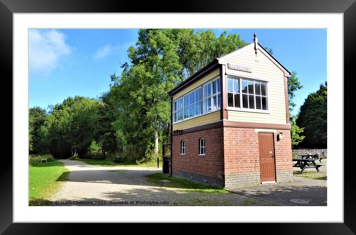 Historic Hartington Signal Box Framed Mounted Print by Mark Chesters